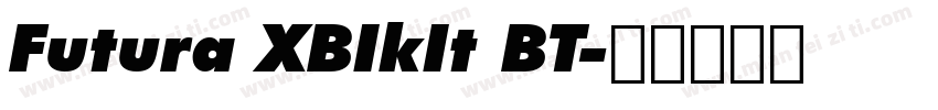 Futura XBIkIt BT字体转换